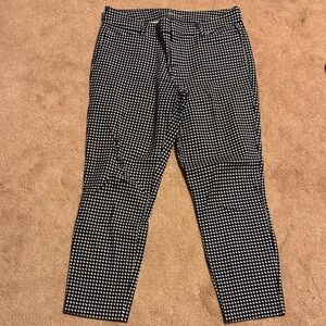 Black and White Houndstooth Pants
